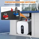 4 Gallon Electric Tank Water Heater Digital Display Kitchen Wholehouse 95°F-167°F