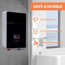 220V Tankless Electric Water Heater Instant On Demand Electric Boiler Whole House 6500W