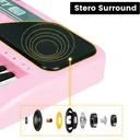 61 Key Music Electronic Keyboard Electric Digital Piano Organ Xmas Gift, Pink