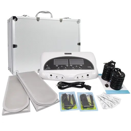 Ionic Ion Foot Detox Machine Dual User Professional Hydrogen Cleanse Spa With LCD Display 2 Far Infrared Belts & 2 Arrays