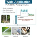 1/2 HP 4 inch Deep Well Submersible Pump 110V 9GPM 328FT Lift 33FT Cord 1 inch NPT Discharge