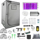 2 x 2 Grow Tent Kit With LED Lights Complete Grow Kit With Air Filter 24" x 24" x 55