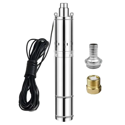 1 HP 4 inch Deep Well Submersible Pump 110V 12GPM 328FT Lift 33FT Cord 1 inch NPT Discharge