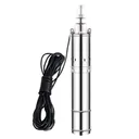 3 inch Solar Submersible Well Pump DC 24V 150FT Max Head 52.5FT Cord 5.3GPM Stainless Steel