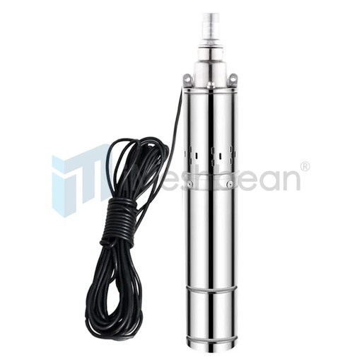 24V 3" Solar Deep Well Pump Water Pump 1200L/H Stainless Steel Submersible 115V