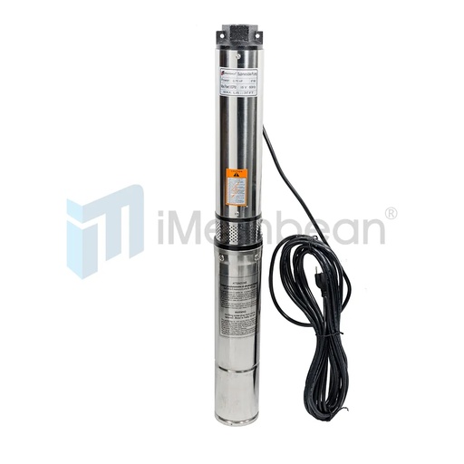 iMeshbean Submersible Pump, 3" Deep Well, 3/4 HP, 115V, 13 GPM, 247 ft MAX, Long life