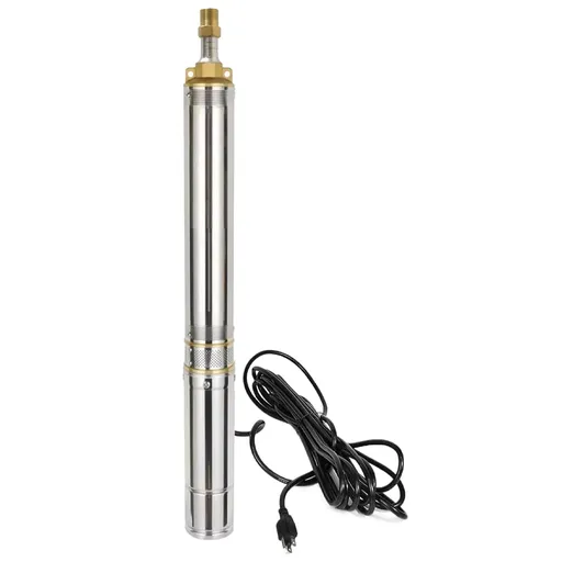 3/4 HP 3 inch Deep Well Submersible Pump 115V 13GPM 247ft Lift 33FT Cord 1.25 inch NPT Discharge