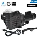 2HP Inground Swimming Pool Pump 110-240V 6500GPH 85FT Head Lift 2" NPT Connectors