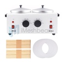 Professional Double Pot Wax Warmer Heater Electric Dual Pro Salon Hot Paraffin SPA Tool