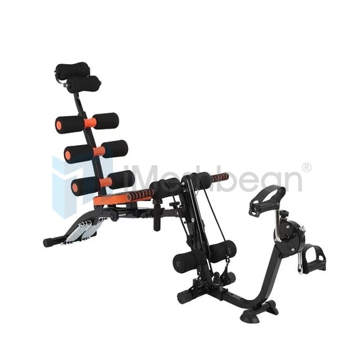 Ab Abdominal Trainers Sit-up Bench Pedal Exerciser Fitness Machine With Stepper