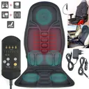 Back & Neck Massager for Chair-Vibration kneading Massage Seat Cushion Pad w/ Heat