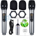 Professional 10 Channel UHF Wireless Dual Microphone Cordless Handheld Mic System