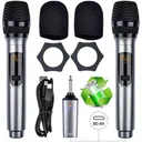 Professional 10 Channel UHF Wireless Dual Microphone Cordless Handheld Mic System