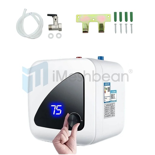 8L Electric Mini Tank Digital Display 1500W Hot Water Heater Kitchen Bathroom 95-167°F
