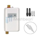 3000W Tankless Electric Instant Hot Water Heater Shower Kitchen Wholehouse 110V, White