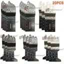 20PCS Multi Tool Oscillating Saw Blades For Dewalt Fein Multimaster Makita Bosch