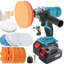 Cordless Sub Compact Polisher Grinder&Drill Driver Combo 5" Polishing Pads Waxing