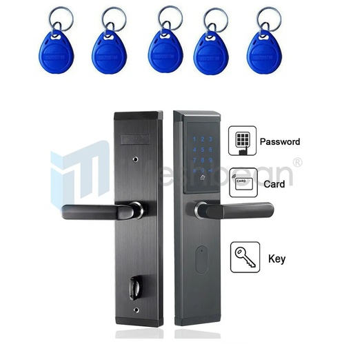 iMeshbean Right Hand Inswing Smart Password Door Lock Keypad Touch Screen &5 RFID Cards