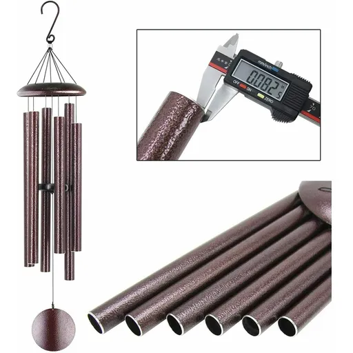 45" Large Wind Chime Metal Tube Deep Tone Resonant Bass Sound Church Bell Windchime