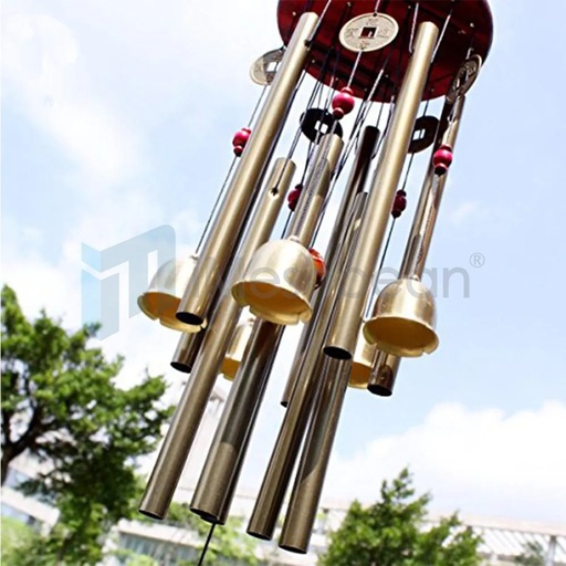Large Wind Chimes 10 Tube 5 Bells Metal Church Bell Outdoor Garden Decor