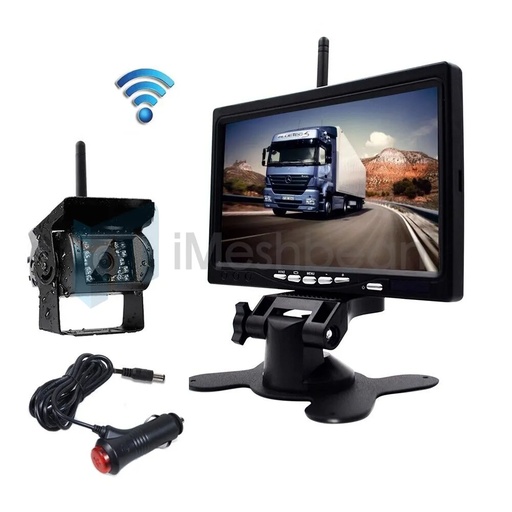 Backup Camera Wireless Car Rear View HD Parking System Night Vision 7" Monitor