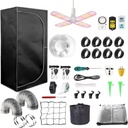 4 x 4 Grow Tent Kit With LED Lights Complete Grow Kit With Full Spectrum Grow Light Inline Duct Fan Timer 40" x 40" x 80"