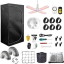 2 x 2 ft. Grow Tent Kit With LED Lights Complete Grow kit With Full Spectrum Grow Light 24"x 24"x 48"