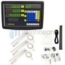 3 Axis Digital Readout+ 3 Scale Kit For Milling Lathe Machine Precision Linear