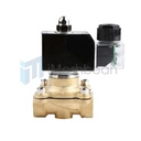 1/2" NPT 110V AC Brass Electric Solenoid Valve Gas Water Air NBR NC 110VAC