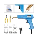 Hot Stapler Plastic Welding Car Bumper Repair Welder Gun Kit W/200 Staples Blue