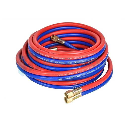 50 FT Oxygen Acetylene Hose 1/4 Inch Twin Welding Hose Cutting Torch Hoses New