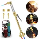 Oxygen Acetylene Welding Cutting Torch Set Fit Victor Style CA1350, 100FC Handle
