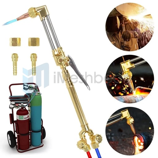 Oxygen Acetylene Welding Cutting Torch Set Fit Victor Style CA1350, 100FC Handle