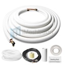 1/4"x3/8"x25ft Insulated Copper Ductless Mini Split Line Set w/28FT Control Wire