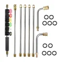 120" Pressure Washer Extension Wand Power Lance Spary Gun Nozzle 4000PSI 25Pc
