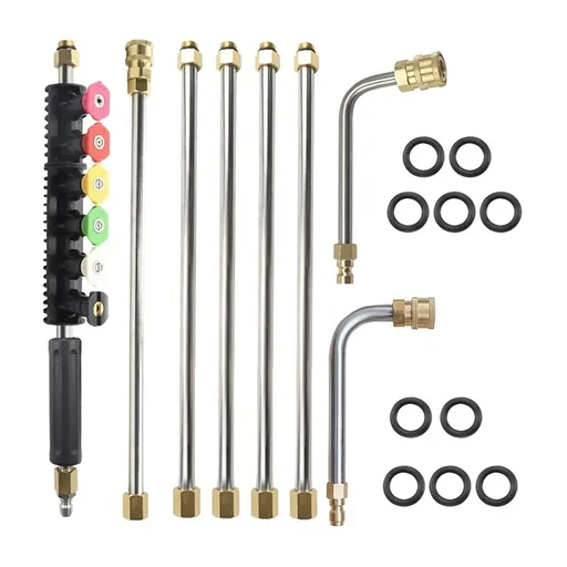 120" Pressure Washer Extension Wand Power Lance Spary Gun Nozzle 4000PSI 25Pc