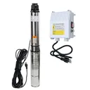 iMeshbean 4" 1HP Deep Well Pump 207' Head 33GPM 110V Stainless Steel Submersible Pump