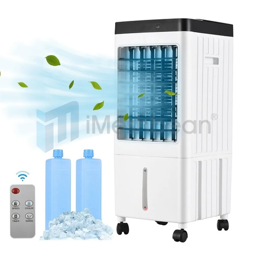 10L Portable Air Cooler Fan Indoor Remote Control Evaporative Cooling Humidifier