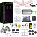 2 x 2 Grow Tent Kit With LED Lights Complete Grow Kit With Full Spectrum Grow Light With Carbon Filter 24" x 24" x 55"