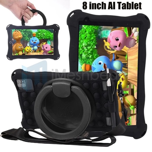 8 Inch Android 9 Octa-core HD AI Tablet Computer PC Wifi Bundle Case 64G w/Strap