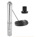 1 HP 4 inch Deep Well Submersible Pump 110V 37GPM 207FT Lift 100FT Cord 1.25 inch NPT Discharge