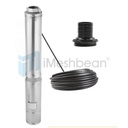 1 HP 4 inch Deep Well Submersible Pump 110V 37GPM 207ft Head 100FT Cord Stainless Steel