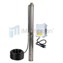 1 HP 3 inch Deep Well Submersible Pump 110V 13GPM 247FT Head 100FT Cord Stainless Steel