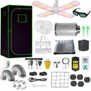 4 x 2 Grow Tent Kit With LED Lights Complete Grow Kit With Full Spectrum Grow Light With Carbon Filter 48" x 24" x 80"