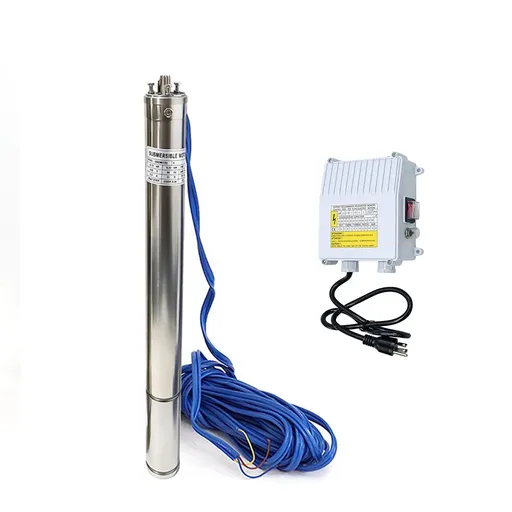 1 HP 2.5 inch Deep Well Submersible Pump 110V 13GPM  311ft Head 50ft Cord Stainless Steel With Control Box