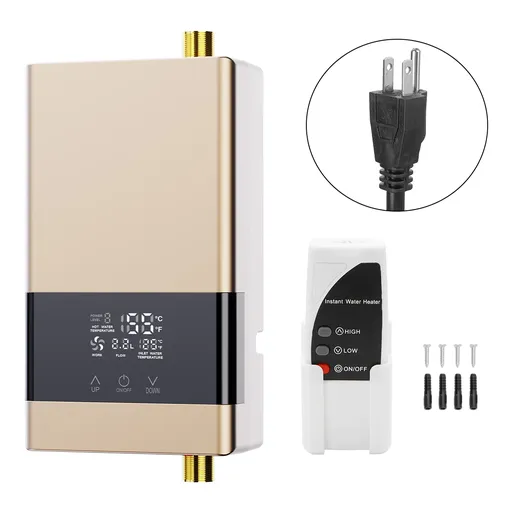 [KY21879] Electric Instant Tankless Water Heater 110V 3000W With Touch Remote Control