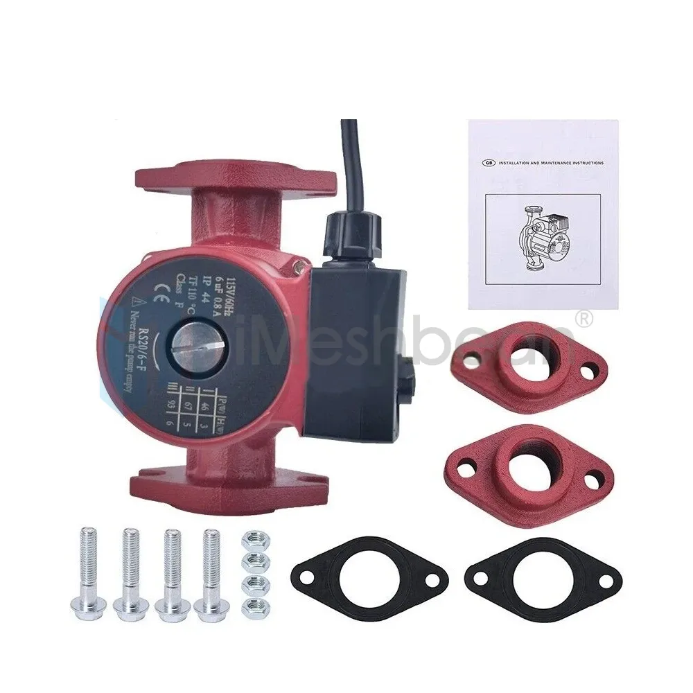 1/8HP 3 Speed Circulating Pump Use w/Outdoor Furnaces,Hot water heat