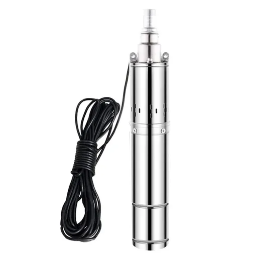[PU09903A] 24V 3 inch Solar Water Pump  Large Flow 260W Max Flow 1200L/H Max Head 150 feet Stainless Steel Submersible Well Pump