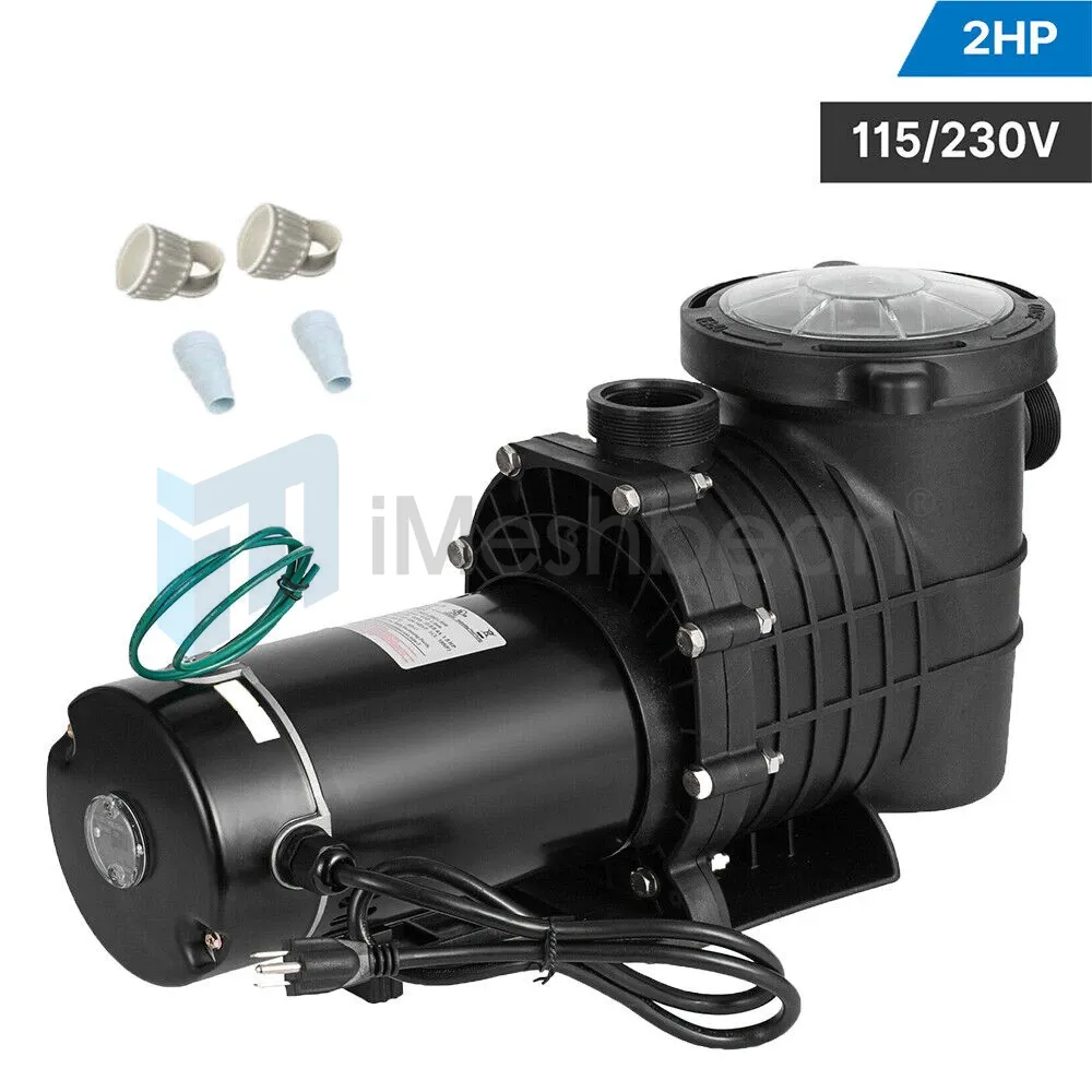 2HP Swimming Pool Pump Motor w/Strainer Generic In/Above Ground 115230V