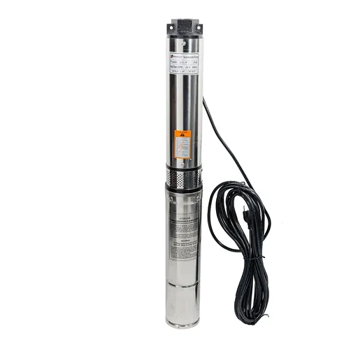 [PU05541C] 3/4 HP 3 inch Deep Well Submersible Pump 110V 13GPM 247ft Head 33FT Cord Stainless Steel